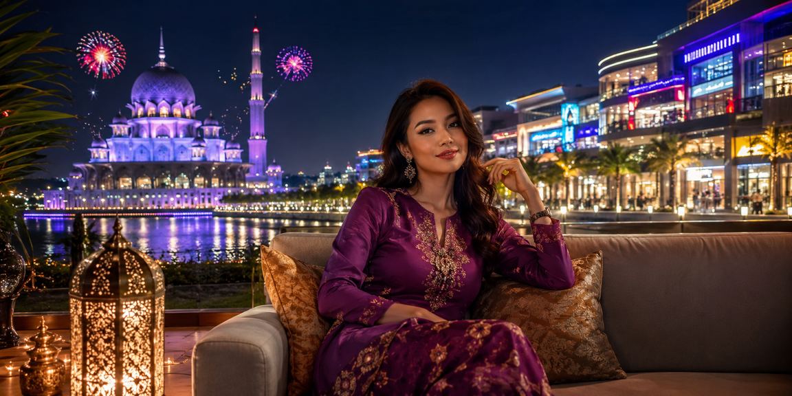 Pemandangan hiburan kasino moden di Putrajaya